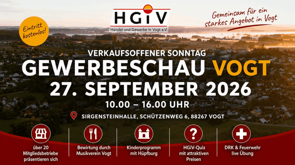 Gewerbeschau in Vogt 2026