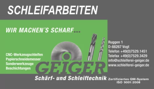 Logo von Werkzeugschleiferei Geiger GmbH